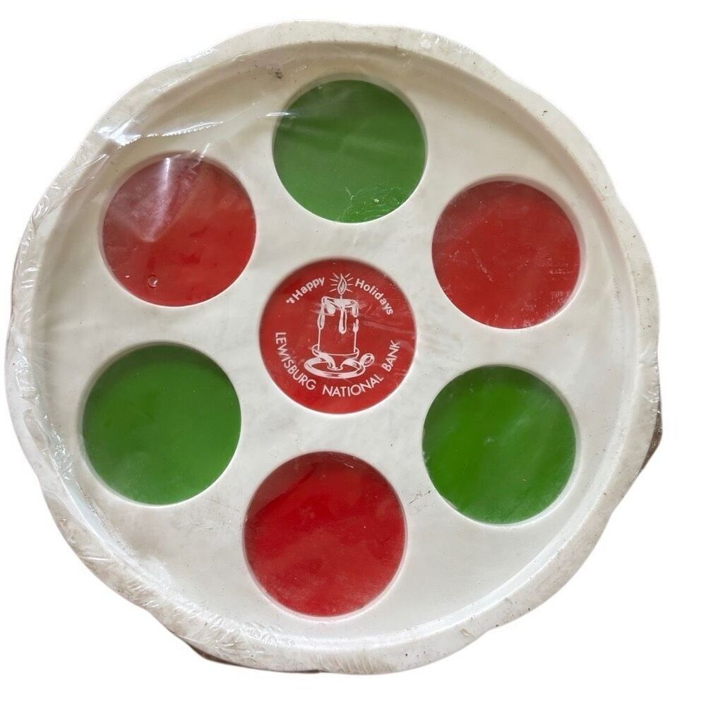 Lewisburg National Bank MCM Happy Hollidays Plastic Drink Tray *New*